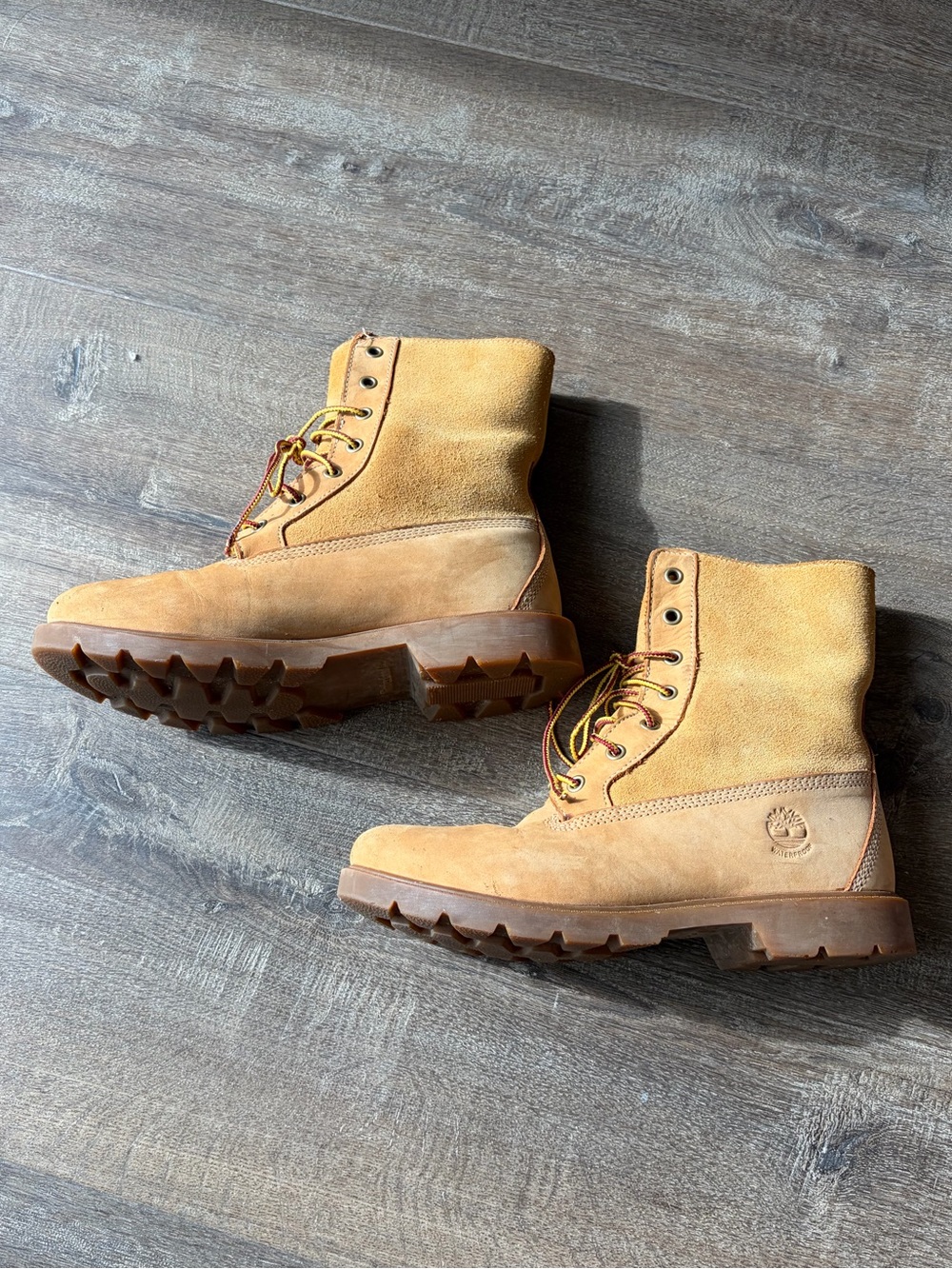 Timberland Wheat/Tan Suede Rugged Lug Boots